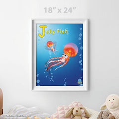 Balloon Jelly Fish Poster