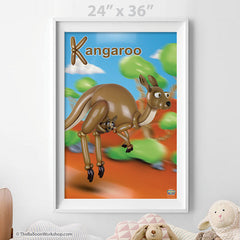 Balloon Kangaroo Poster