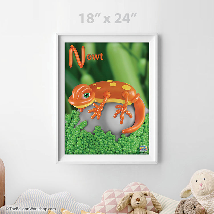 Balloon Newt Poster
