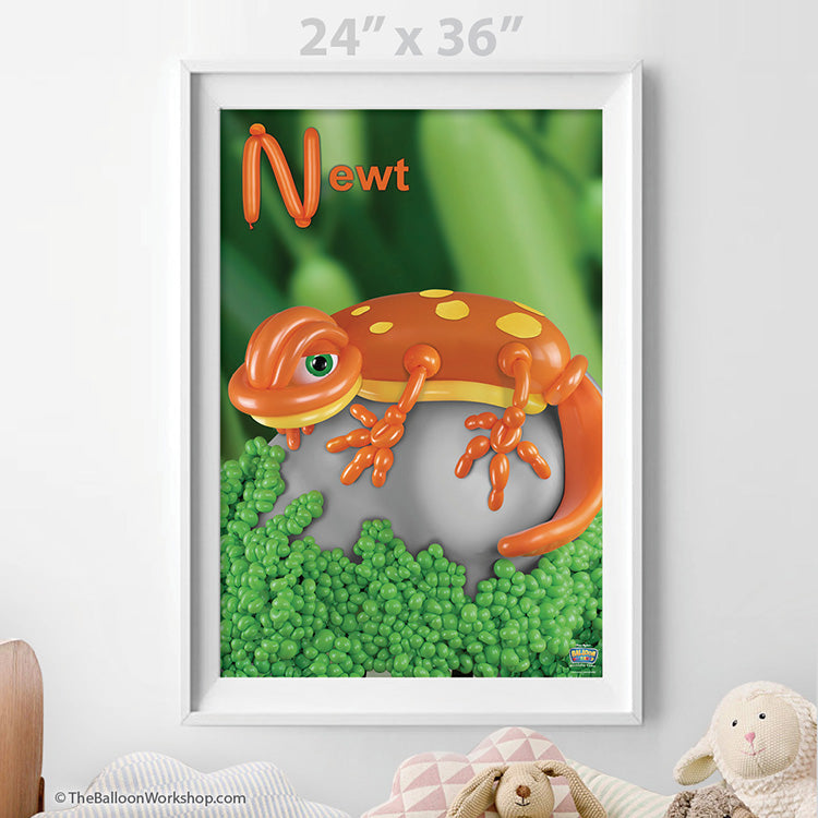 Balloon Newt Poster