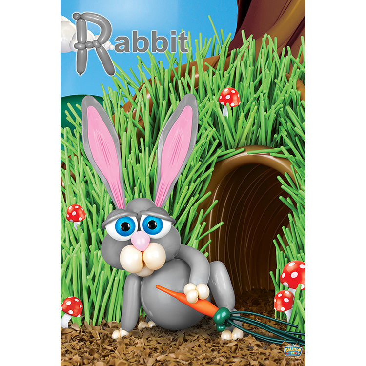 Balloon Rabbit Poster