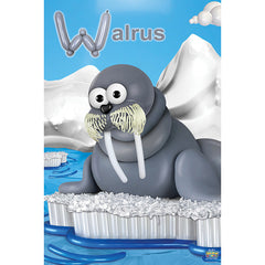 Balloon Walrus Poster