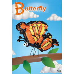 Balloon Butterfly Poster