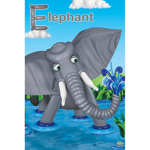 Balloon Elephant Poster